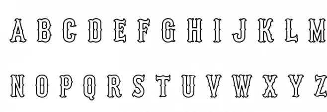 MLB Tuscan New フォント 大文字