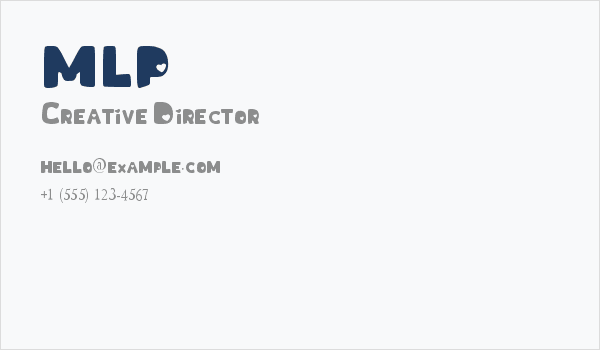 MLP Business Card