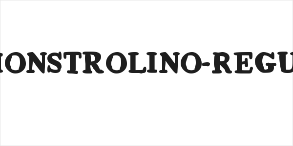 MLmonstrolino-Regular Logo