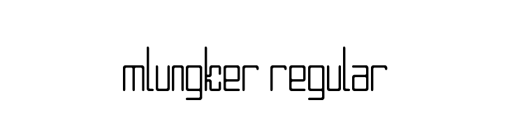 Mlungker Regular  Frei Schriftart Herunterladen