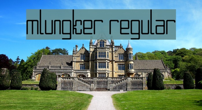Mlungker Regular Font examples
