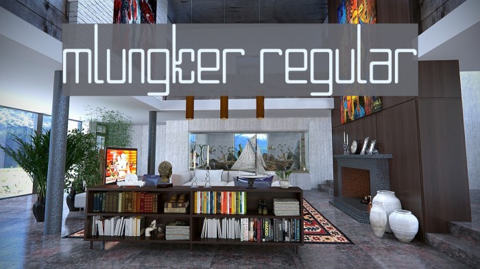 Mlungker Regular Font examples