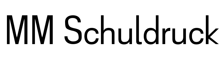 MM Schuldruck  font caratteri gratis