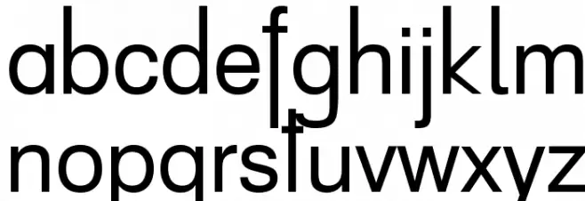 MM Schuldruck フォント 小文字