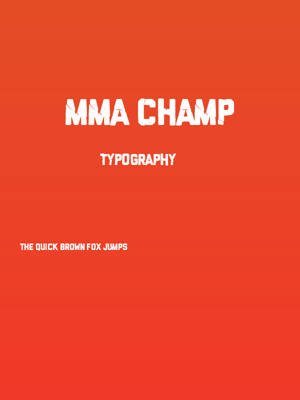 MMA champ Poster