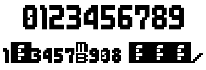 MMBNThick Regular Font OTHER CHARS