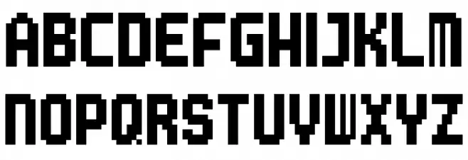 MMBNThick Regular Schriftart Groß