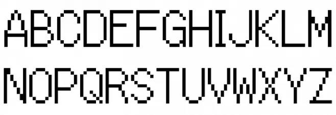 MMBNThin Regular 字体 大写