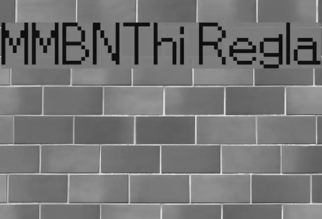 MMBNThin Regular Font examples