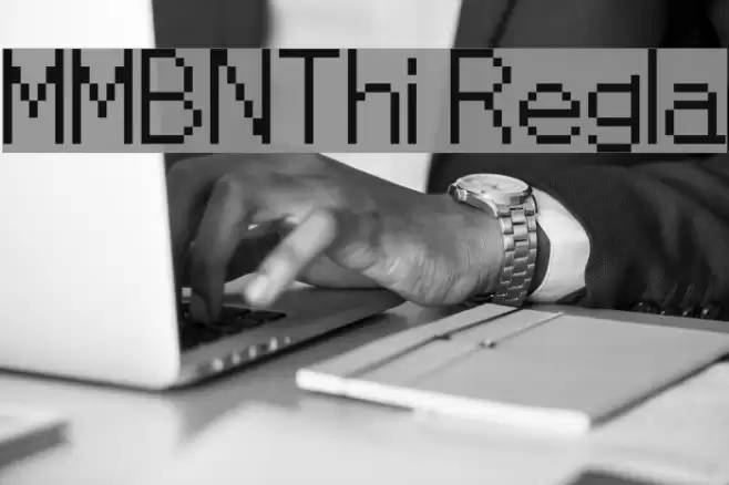 MMBNThin Regular Font examples
