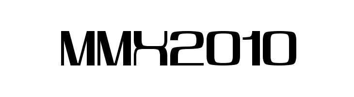 MMX2010  Frei Schriftart Herunterladen
