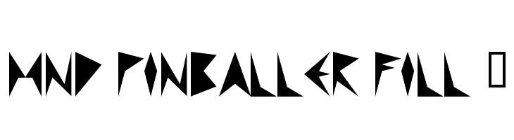 MND Pinballer Fill 1  Frei Schriftart Herunterladen