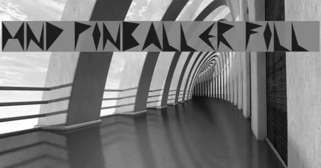 MND Pinballer Fill 1 Schriftart examples