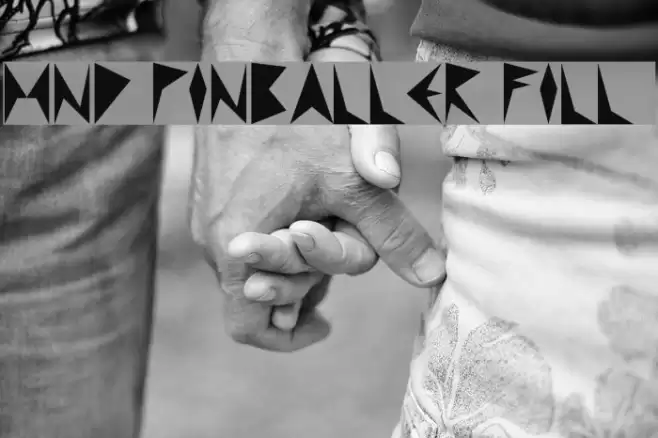 MND Pinballer Fill 1 Schriftart examples