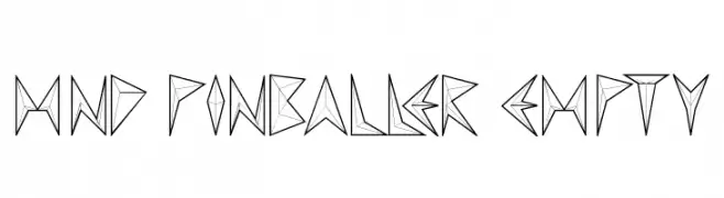 MND Pinballer empty  Free Fonts Download