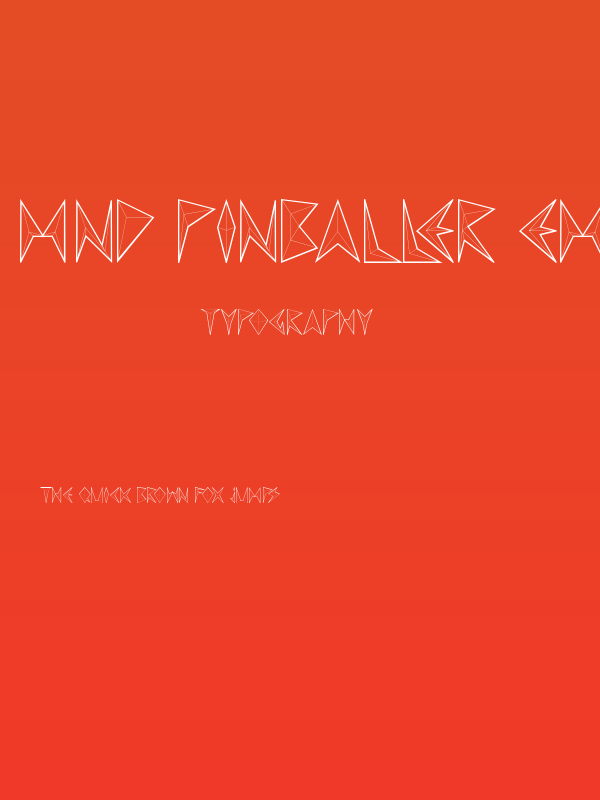 MND Pinballer empty Poster