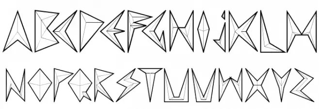 MND Pinballer empty Font LOWERCASE