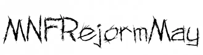 MNF Rejorm May  font caratteri gratis