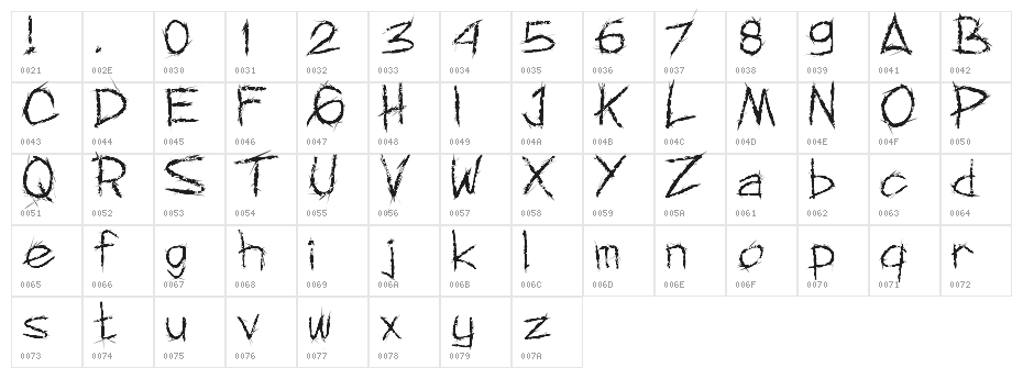 MNF Rejorm May Character Map