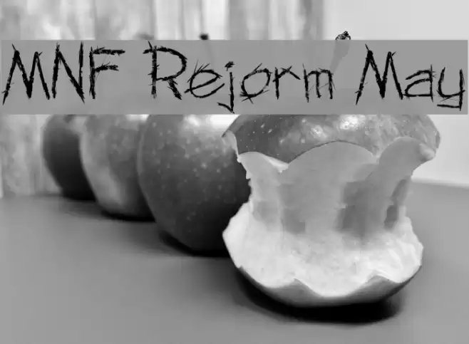 MNF Rejorm May Font examples