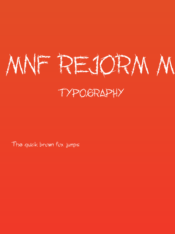 MNF Rejorm May Poster