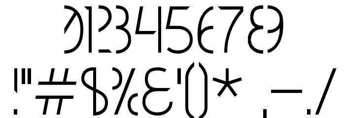 MNML FNT Font OTHER CHARS