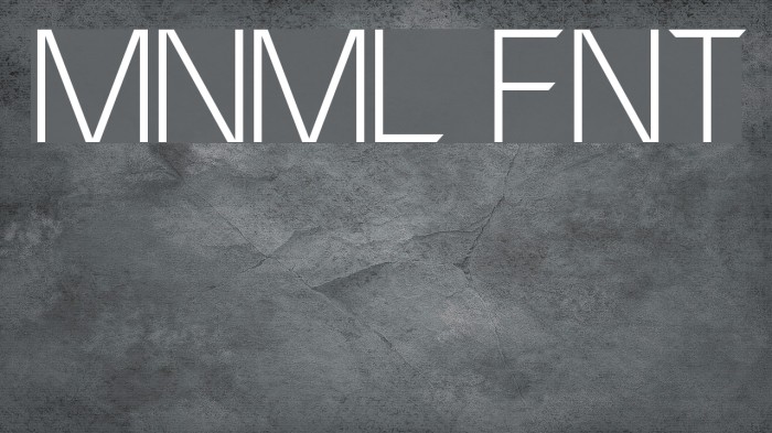 MNML FNT Font examples
