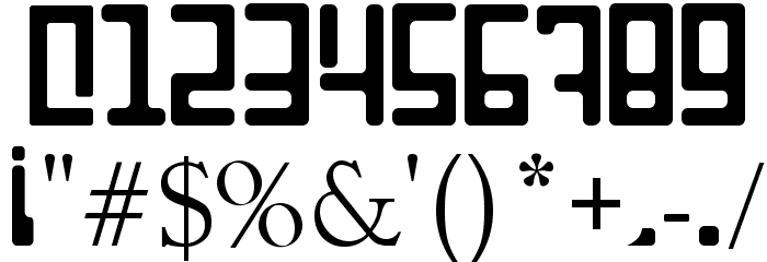 MNML Font OTHER CHARS