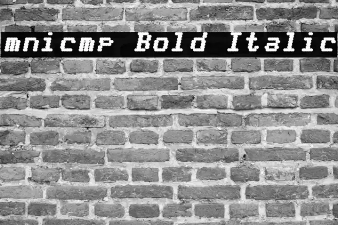 mnicmp Bold Italic Font examples