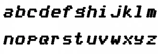 mnicmp Bold Italic Caratteri MINUSCOLO