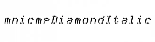 mnicmp Diamond Italic  フリーフォントのダウンロード