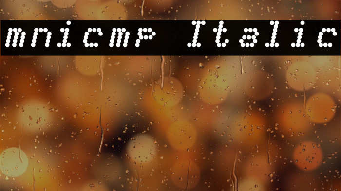 mnicmp Italic Example 2