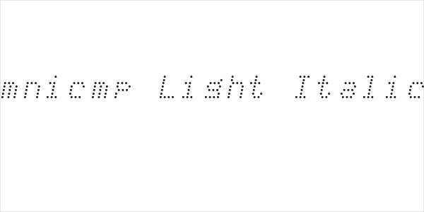 mnicmp Light Italic Logo