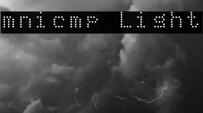 mnicmp Light Font examples