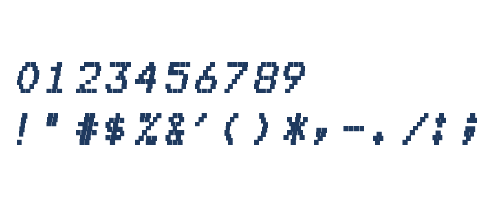 mnicmp Square Italic Other Characters