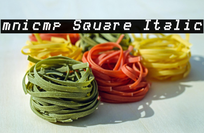 mnicmp Square Italic Example 3