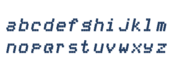 mnicmp Square Italic Lowercase