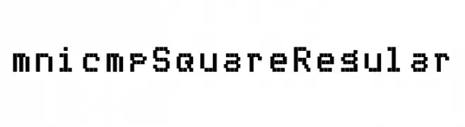 mnicmp Square Regular  Скачать бесплатные шрифты