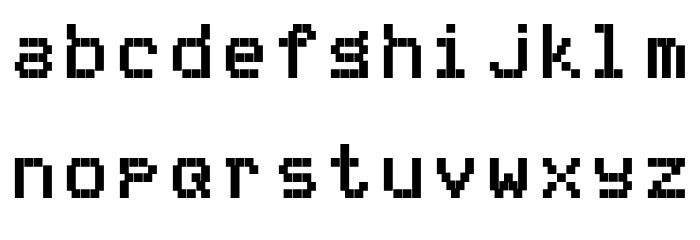 mnicmp Square Regular Font LOWERCASE