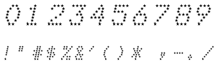 mnicmp Star Italic Font OTHER CHARS
