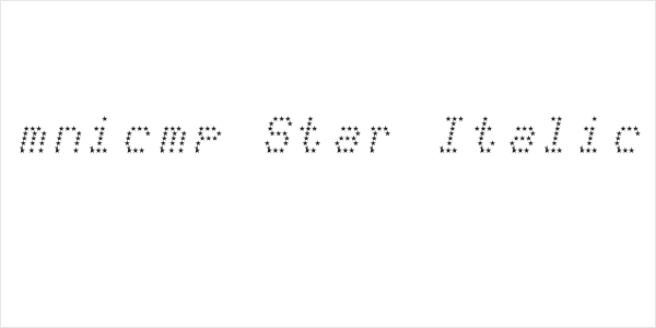 mnicmp Star Italic Logo