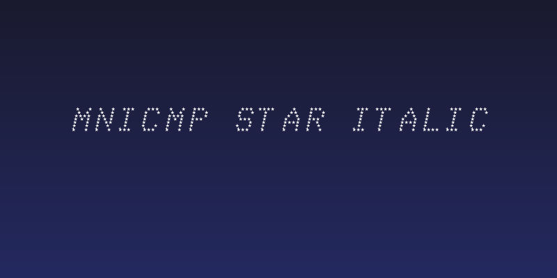 mnicmp Star Italic Social Header