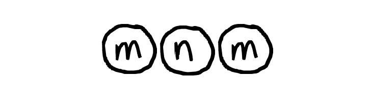 mnm Font