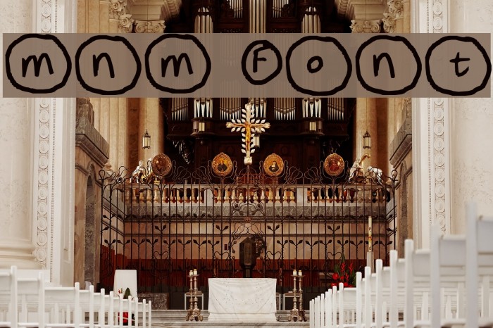 mnm Font examples