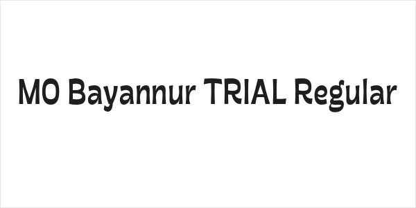 MO Bayannur TRIAL Regular Logo