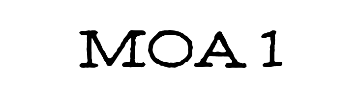 MOA 1  Frei Schriftart Herunterladen