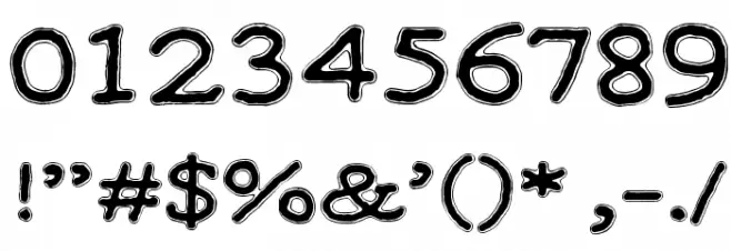 MOA 2 Font OTHER CHARS