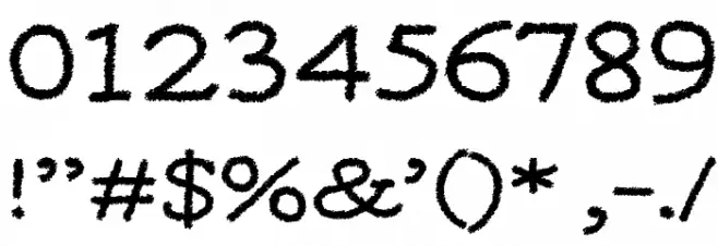 MOA 3 Font OTHER CHARS