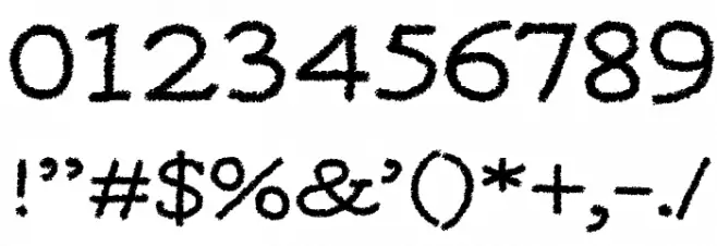 MOA 3 Font OTHER CHARS