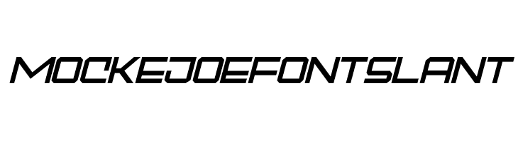 MOCKEJOEFONTSLANT Font